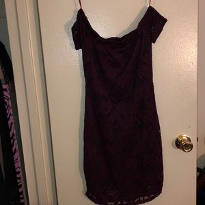 Eggplant lace dress